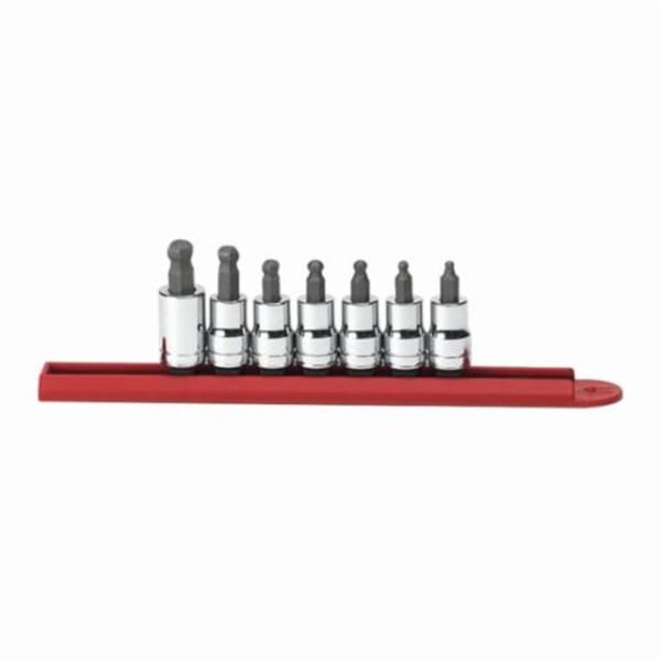 GEARWRENCH 80586 Driver Socket Bit Set, 3/8 in Drive, 7 Pieces, Polished Chrome