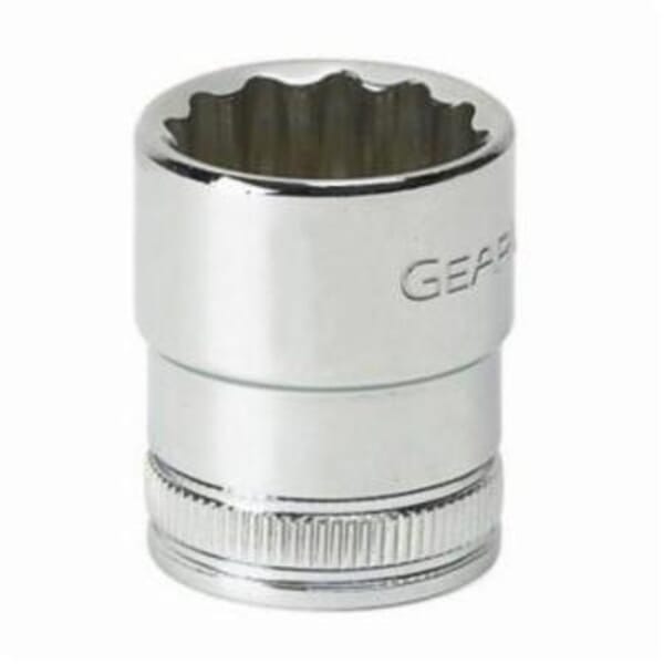 GEARWRENCH 80597 Standard Length Socket, 3/8 in Square Drive, 21 mm, 12 Points