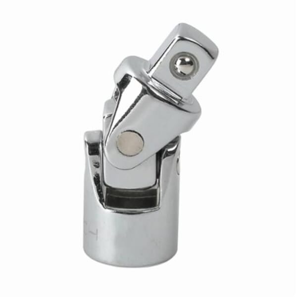 GEARWRENCH 80600D Standard Universal Joint, Polished Chrome, Square Drive, 1/2 in Male Drive, 1/2 in Female Drive, Steel