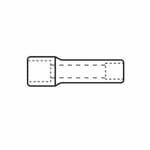 GEARWRENCH 80787 Deep Length Socket, 1/2 in Square Drive, 16 mm, 12 Points