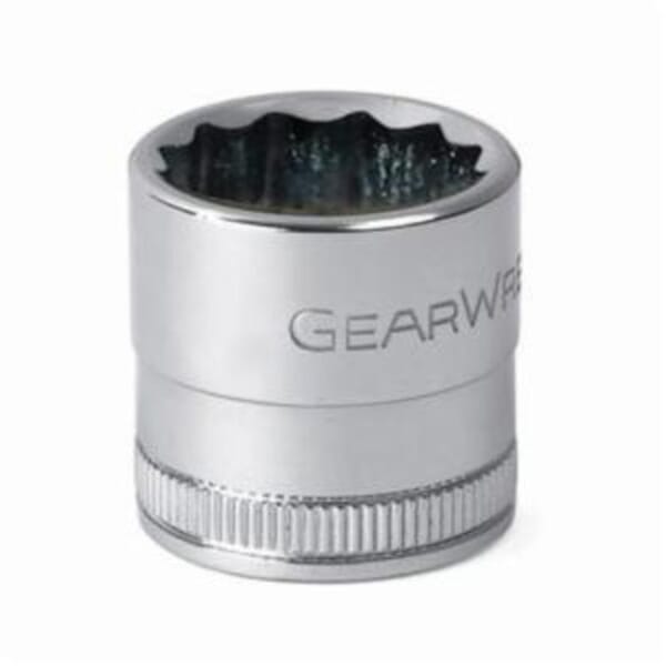 GEARWRENCH 80750 Standard Length Socket, 1/2 in Square Drive, 15 mm, 12 Points
