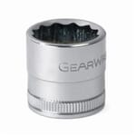 GEARWRENCH 80748D Standard Length Socket, 1/2 in Square Drive, 13 mm, 12 Points