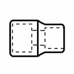 GEARWRENCH 80749 Standard Length Socket, 1/2 in Square Drive, 14 mm, 12 Points