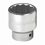 GEARWRENCH 80863 Standard Length Socket, 3/4 in Square Drive, 2-3/16 in, 12 Points