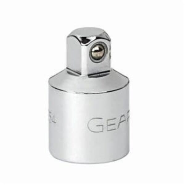 GEARWRENCH 81354 Standard Socket Adapter, Polished Chrome, 3/8 in Male Drive, 1/2 in Female Drive, Female x Male Adapter, Chrome Alloy Steel