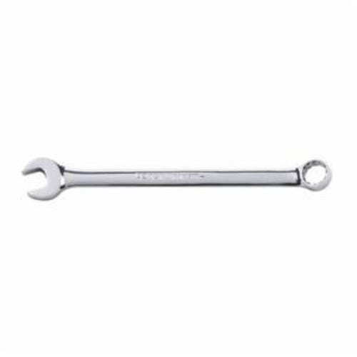 GEARWRENCH 81656 Long Length Open End Combination Wrench, 1/2 in Wrench, 12 Points, 15 deg Offset, 8.11 in OAL, Premium Alloy Steel, Polished Chrome