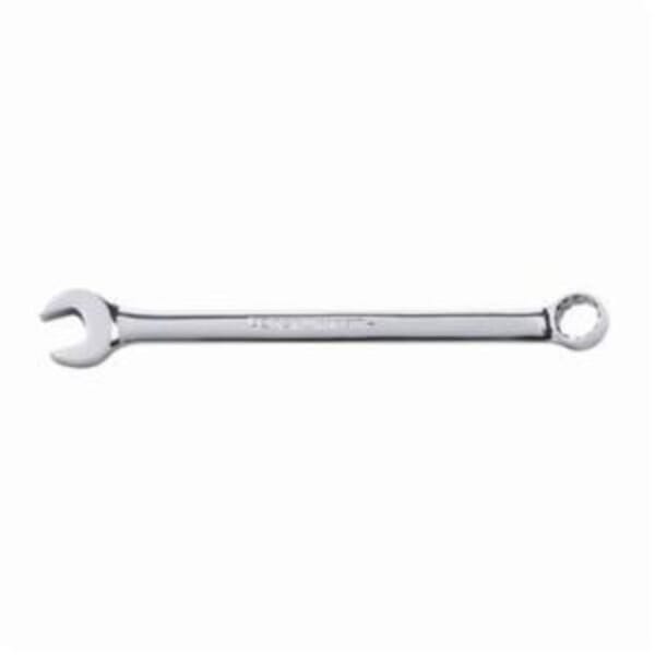 GEARWRENCH 81658 Long Length Open End Combination Wrench, 5/8 in Wrench, 12 Points, 15 deg Offset, 9.52 in OAL, Premium Alloy Steel, Polished Chrome