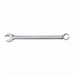 GEARWRENCH 81662 Long Length Open End Combination Wrench, 7/8 in Wrench, 12 Points, 15 deg Offset, 12.52 in OAL, Premium Alloy Steel, Polished Chrome