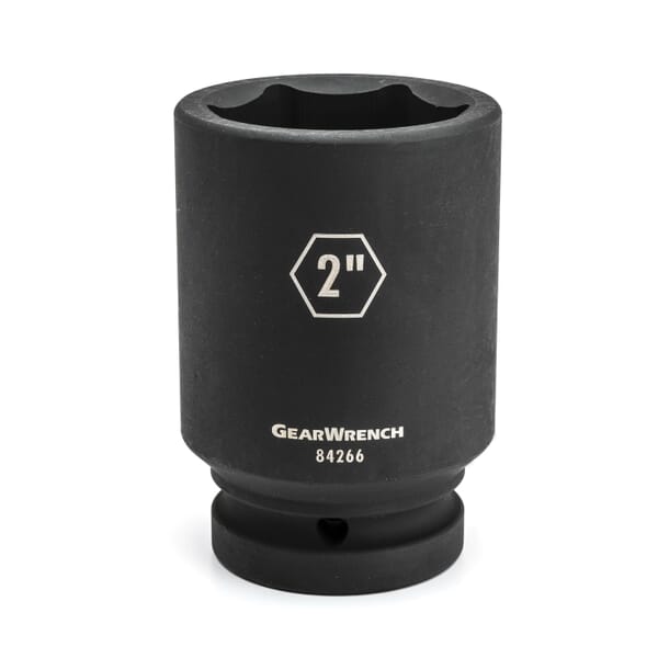 GEARWRENCH 84273 Socket, 1 in Hex Drive, 2-9/16 in Deep Socket, 6 Points