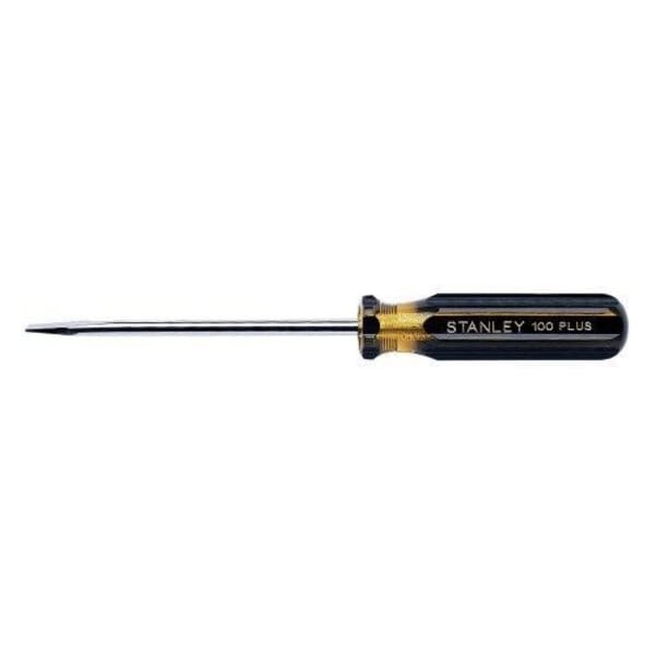 Stanley 100 PLUS 66-166 Standard Screwdriver, 5/16 in Keystone/Slotted Point, Alloy Steel Shank, 11 in OAL, Acetate Handle, Polished Chrome