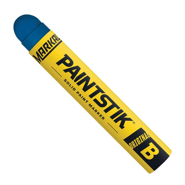 Markal 080225 B Paintstik Solid Paint Crayon, 11/16 in Round Tip, Blue