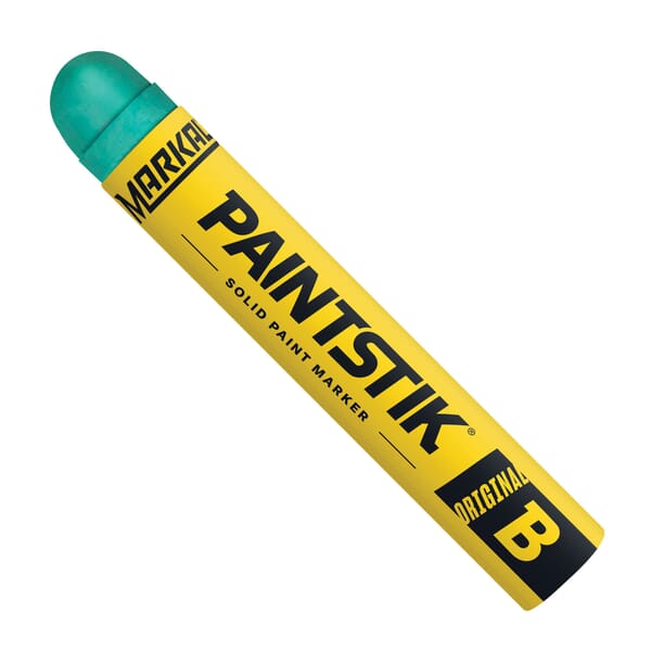 Markal 080226 B Paintstik Solid Paint Crayon, 11/16 in Round Tip, Green