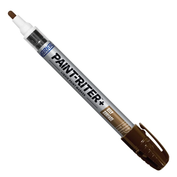 Markal 096975 PRO-LINE HP High Performance Liquid Paint Marker, 1/8 in Bullet/Medium Tip, Fiber Tip, Brown