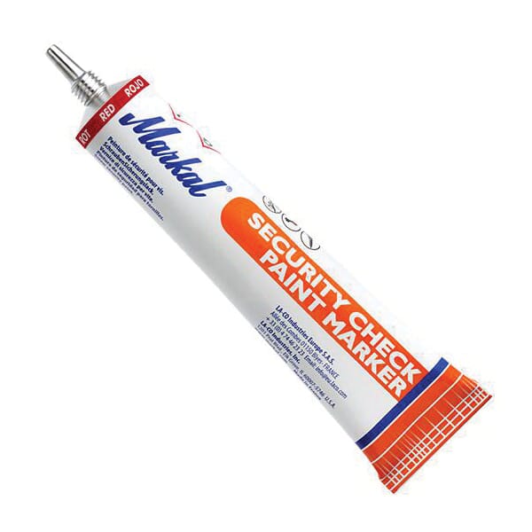 Markal 096670 Security Check Paint Marker, Plastic Tip, Red