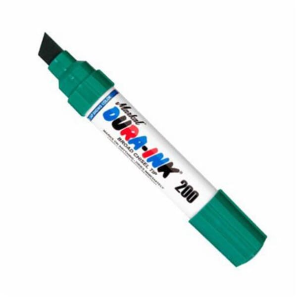 Markal 09691 Dura-Ink 200 Water/Smear Resistant Permanent Ink Marker, Markal Dura-Ink 200 Water/Smear Resistant Permanent Ink Marker, 3/8 to 5/8 in Broad Chisel Tip, Fiber Tip