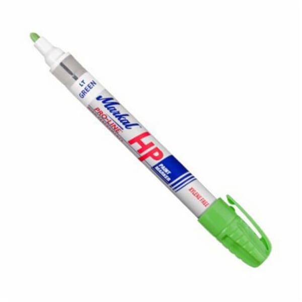 Markal 096970 PRO-LINE HP High Performance Liquid Paint Marker, 1/8 in Medium Bullet Tip, Fiber Tip, Light Green