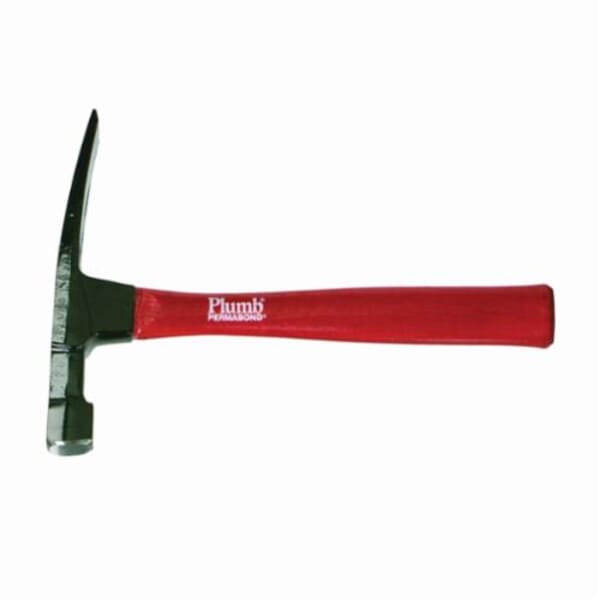 Plumb 11491P Brick Hammer, 24 oz Forged Steel Head, 11 in OAL, Hickory Wood Handle