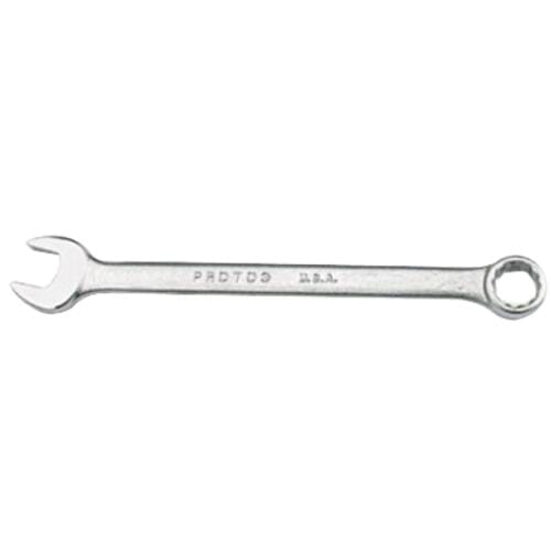 Proto TorquePlus J1207M-T500 Anti-Slip Design Combination Wrench, Metric, 7 mm, 12 Points, 15 deg Offset, 131.1 mm OAL, Alloy Steel, Full Polished, ASME B107.100