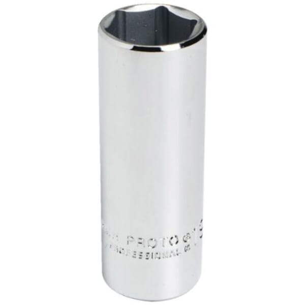 Proto TorquePlus J5009MH Deep Length Socket, Metric, 3/8 in Square Drive, 9 mm