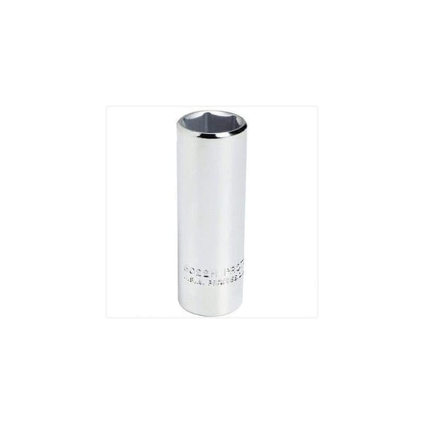 Proto TorquePlus J5022H Deep Length Socket, Imperial, 3/8 in Square Drive, 11/16 in