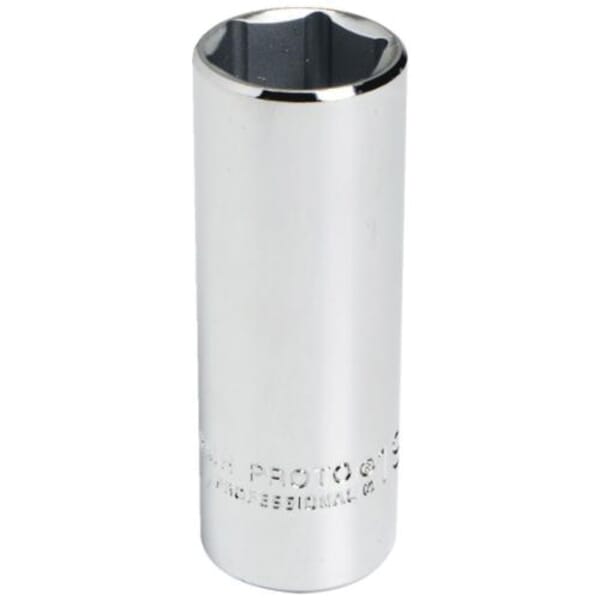 Proto TorquePlus J5018MH Deep Length Socket, Metric, 3/8 in Square Drive, 18 mm