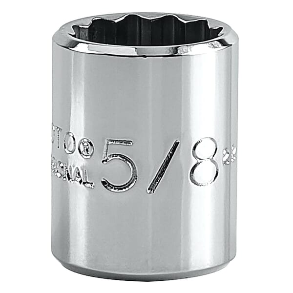 Proto TorquePlus J5220 Standard Length Socket, Imperial, 3/8 in Square Drive, 5/8 in