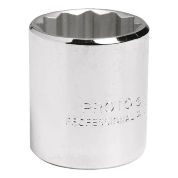 Proto TorquePlus J5226 Standard Length Socket, Imperial, 3/8 in Square Drive, 13/16 in
