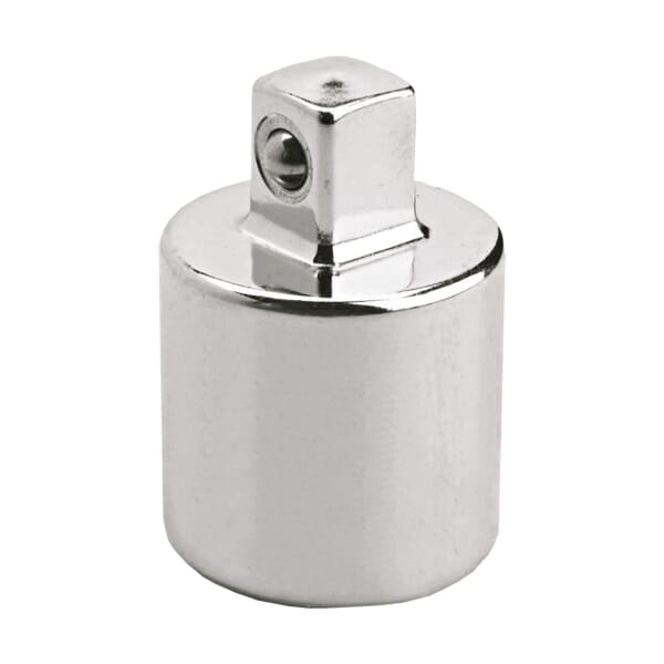 Proto J5255 Socket Adapter, Full Polished, Square Drive, 1/4 in Male Drive, 3/8 in Female Drive, Female x Male Adapter, ASME B107.500/B107.10M, ANSI B107.10M, Alloy Steel