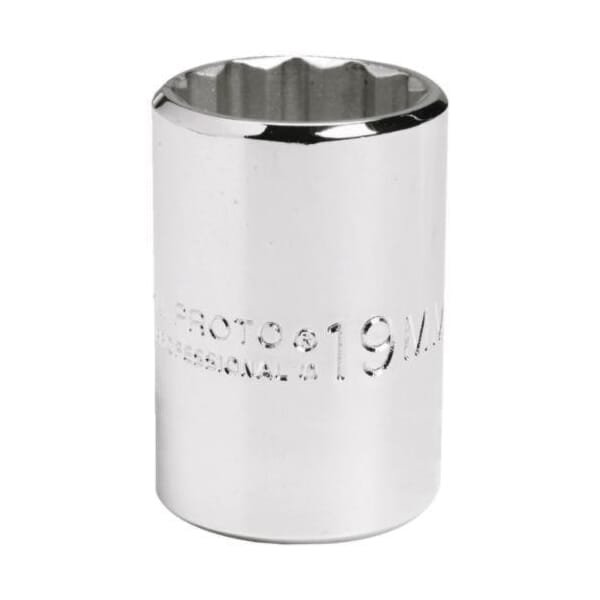 Proto TorquePlus J5408M Standard Length Socket, Metric, 1/2 in Square Drive, 8 mm