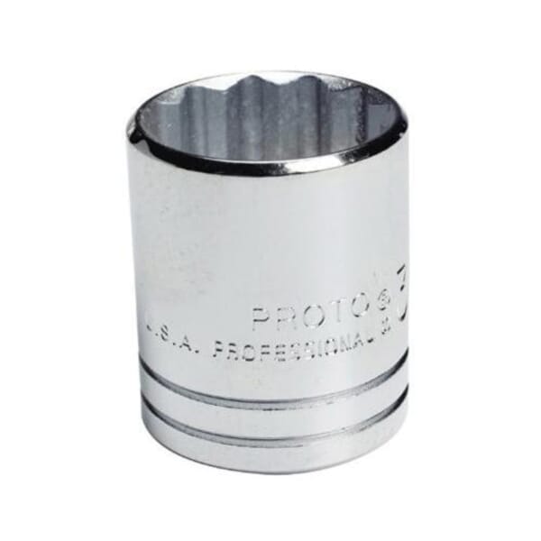 Proto TorquePlus J5414 Standard Length Socket, Imperial, 1/2 in Square Drive, 7/16 in