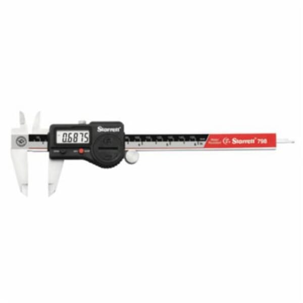 Starrett 798B-8/200 Electronic Slide Caliper With Plastic Case, 0 to 8 in, Graduations 0.0005 in, 1-7/8 in D Jaw, Stainless Steel